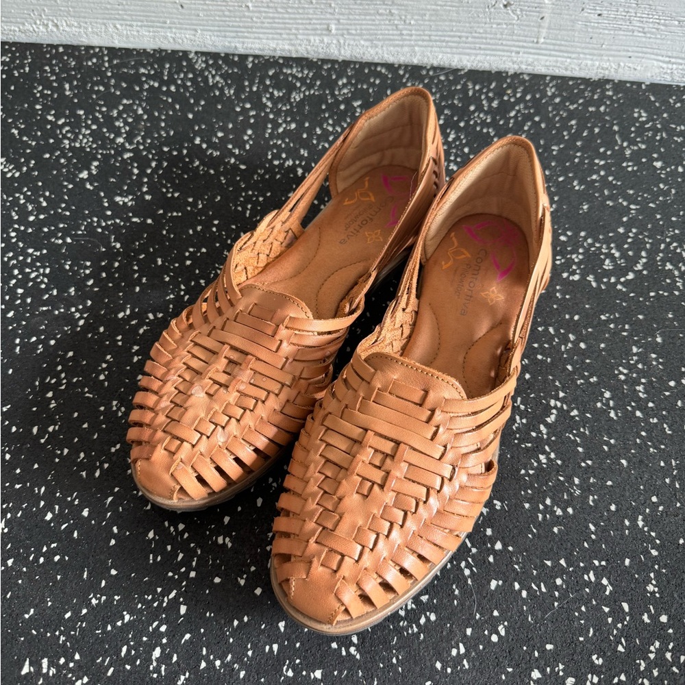 Comfortiva Huarache Leather Sandal